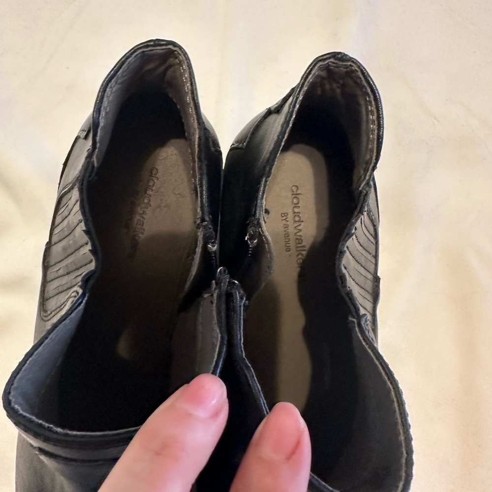 Cloudwalkers By Avenue Women’s Trixie Ankle Boots Black Size 9.5W